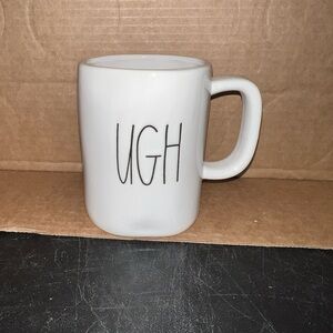 Rae Dunn White 'UGH' Mug